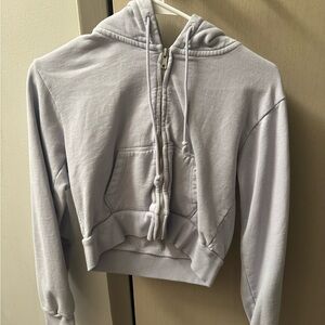 Cropped Brandy Melville Zip up hoodie